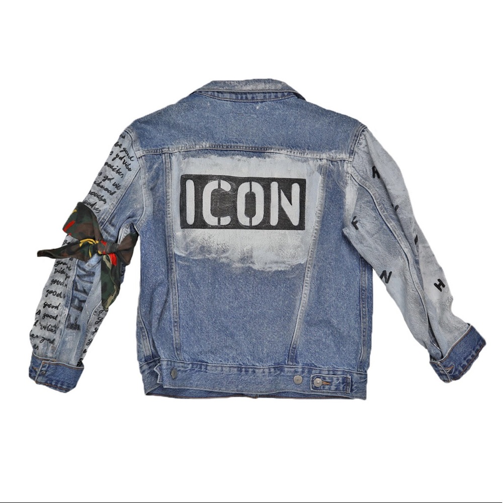 Unisex Hand Painted Denim Jacket